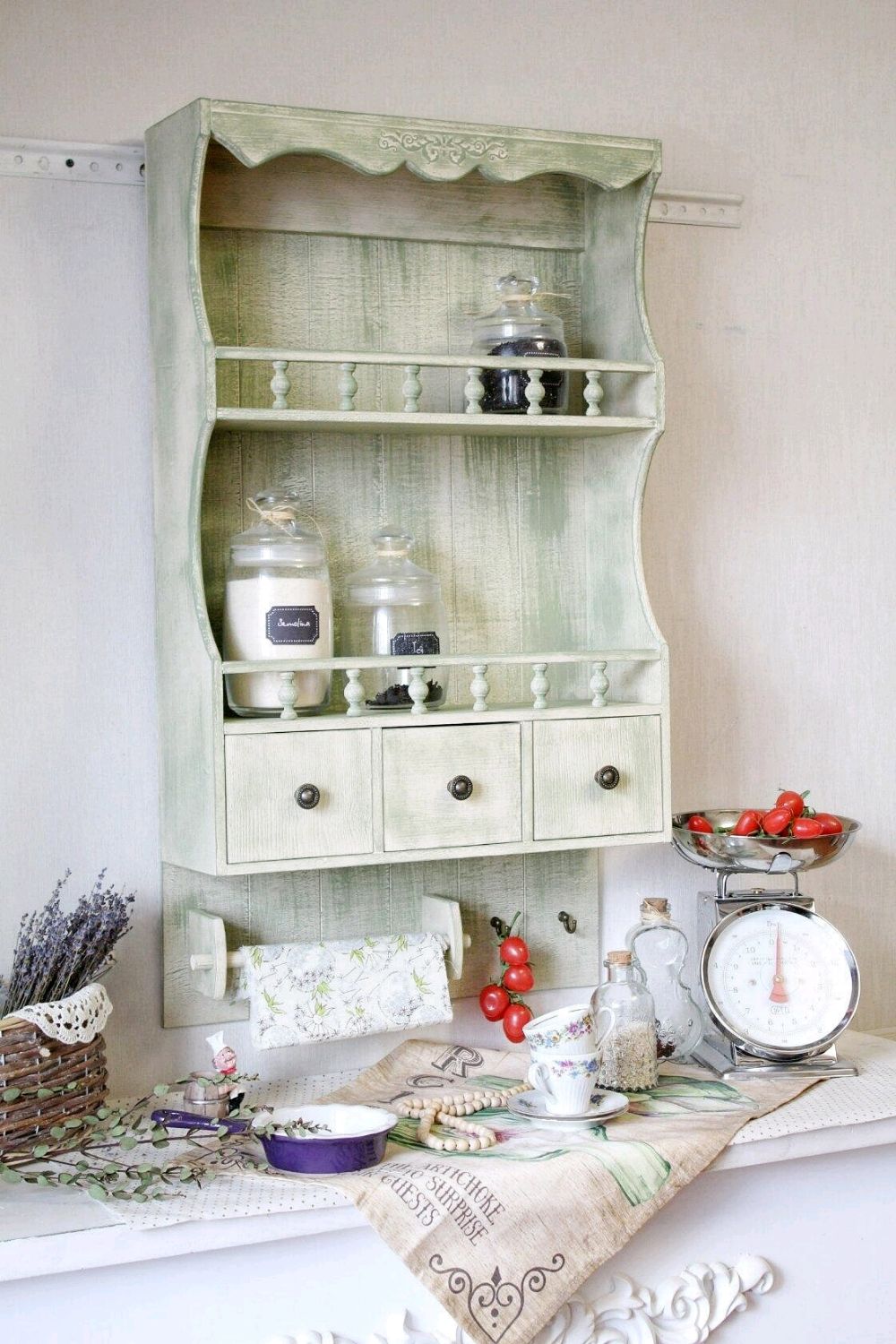 Kitchen Shelf Spice Storage Olive, Shelves, Barnaul,  Фото №1