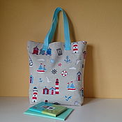 Сумки и аксессуары handmade. Livemaster - original item Beach Bag Linen Bag Summer Shopper Shoulder Bag. Handmade.