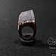 Ring 'Snowfall' walnut and resin. Rings. Treas. Online shopping on My Livemaster.  Фото №2