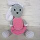 A soft bunny in a pink dress. Stuffed Toys. Leksadekor (leksadekor). Online shopping on My Livemaster.  Фото №2