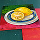 Painting Lemons Oil 15 x 15 Fruit Still Life in the Kitchen Painting. Pictures. matryoshka (azaart). My Livemaster. Фото №4