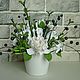 Order Bouquet Black and white. Flowers from polymer clay. Olga-art-flower. Livemaster. . Composition Фото №3