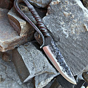 Нож мини Якут нож якутский маленький карманный нож шейный нож кулон