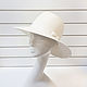 Элегантная фетровая шляпа Tulip. Цвет молочный. Шляпы. Лана Анисимова. Ярмарка Мастеров.  Фото №6