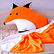Order Plaid and pillow cuddle Fox Hole, a gift for home, housewarming. Lara (EnigmaStyle). Livemaster. . Blankets Фото №3