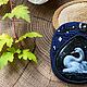 Brooch soutache ink, decoration with stone and painted Swan. Brooches. Ukrasheniya Potapova Natalya (ukrasheniya-vyshivka-latun). My Livemaster. Фото №5