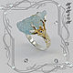 Vintage - Vintage ring 925 sterling silver, aquamarine crystal, Rings, St. Petersburg,  Фото №1