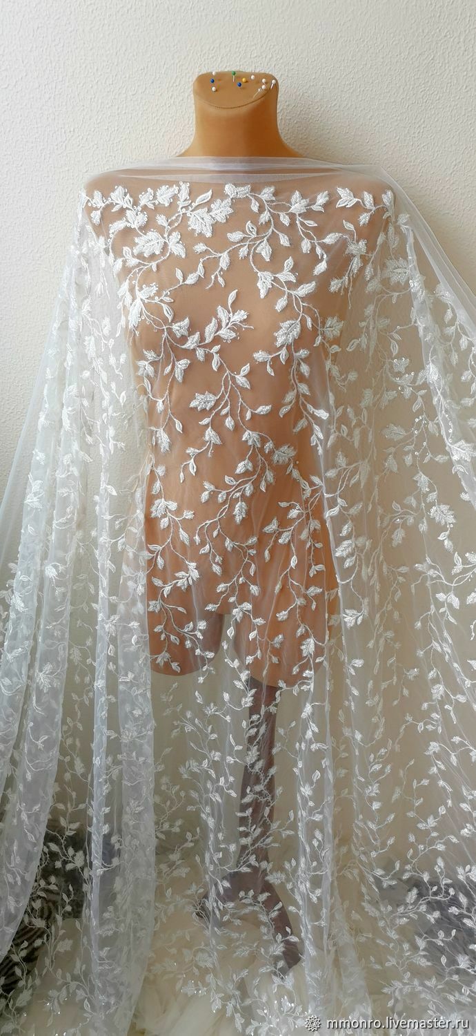 Свадебное платье, Размер S-M, вышивка бисером-ручная работа