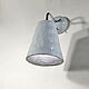 Grey Cone - wall lamp. Sconce. Elena Zaychenko - Lenzay Ceramics. Online shopping on My Livemaster.  Фото №2
