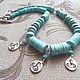 Necklace 'Aphrodite' (turquoise), Necklace, Moscow,  Фото №1