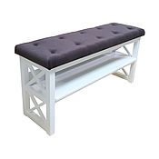 Для дома и интерьера handmade. Livemaster - original item Shoemaker bench Bergen with a soft seat one shelf. Handmade.