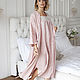 Linen nightgown Cecile powder color. Pyjamas. Delicate Clothing Store (Daria). My Livemaster. Фото №5