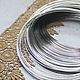 Memory Wire 50 cm for Necklace Silver Wire with Memory, Accessories for jewelry, Solikamsk,  Фото №1