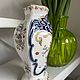 Vase, 'Spring flowers', porcelain, polychrome, France. Vintage vases. Dutch West - Indian Company. My Livemaster. Фото №4
