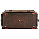 Leather briefcase-trunk 'Corleone' (brown crazy). Brief case. Russian leather Guild. My Livemaster. Фото №6