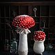 Order Textile mushrooms 'fly Agaric' embroidered with pearls. Secret Jar. Livemaster. . Stuffed Toys Фото №3