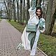 Пальто кардиган из шерстяной трикотажа Белый день. Пальто. Сны о незабудке (snyonezabudke). Интернет-магазин Ярмарка Мастеров.  Фото №2