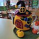 Грелка на чайник "В гостях у сказки" (1-1,5 л). Домики. Мастерская K. WooD_KnitweaR. Ярмарка Мастеров.  Фото №12