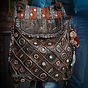 Сумки и аксессуары handmade. Livemaster - original item Backpack bag GENUINE LEATHER, with stones 