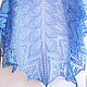 Chal calado de punto por los rayos nomeolvides. Shawls. Lace Shawl by Olga. My Livemaster. Фото №4