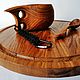 Сервировочная доска BUSHCRAFT дуб, гравировка. Разделочная доска 36 см. Разделочные доски. Семейная мастерская 'ШАЛЕ' (chaletworkshop). Интернет-магазин Ярмарка Мастеров.  Фото №2
