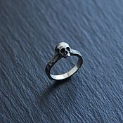 Украшения handmade. Livemaster - original item Phalangeal ring: A small ring with a skull on it. Handmade.