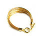 Order Leather bracelet 'Caramel' gold bracelet, leather bracelet. Irina Moro. Livemaster. . Cord bracelet Фото №3