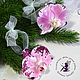 Christmas decoration. Orchid flower Phalaenopsis polymer clay, Christmas decorations, Budennovsk,  Фото №1
