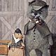 Sherlock Cat y el Dr. Watskrys. Stuffed Toys. Knitted toys Olga Bessogonova. Ярмарка Мастеров.  Фото №5