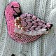Flamingo Pink Brooch on a Bead Pin handmade, Brooches, St. Petersburg,  Фото №1