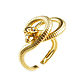 Золотое кольцо змея, кольцо в виде змеи, кольцо со змеей. Кольца. Irina Moro (Ирина Моро украшения). Ярмарка Мастеров.  Фото №6