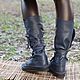 Copy of Boots Loafers black full grain leather. High Boots. Katorina Rukodelnica HandMadeButik. My Livemaster. Фото №5