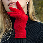 Аксессуары handmade. Livemaster - original item Cashmere/merino gloves for women. Handmade.