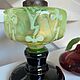 Oil lamp, art glass, France. Vintage lamps. Dutch West - Indian Company. My Livemaster. Фото №6