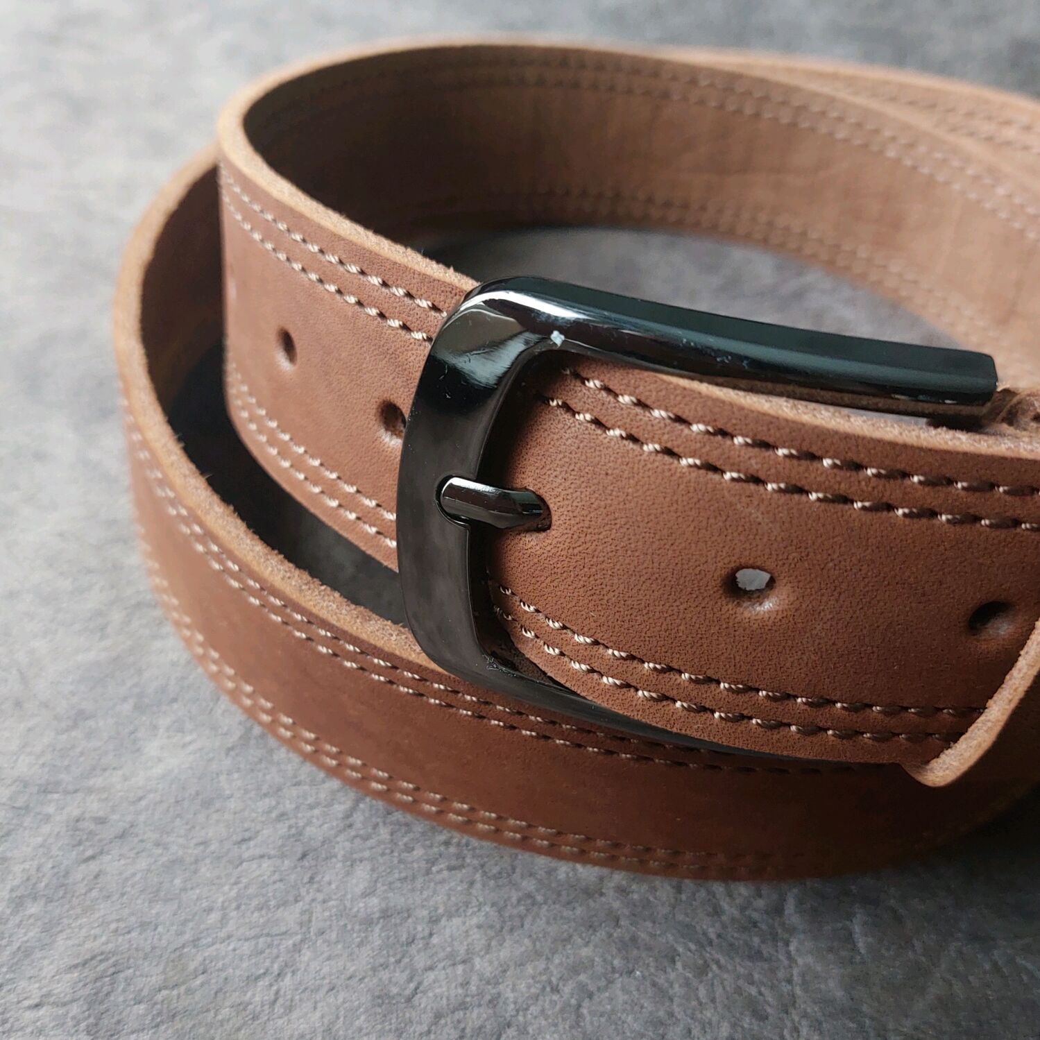 Ремень коричневый "Классика". Натуральная кожа купить в интернет ...