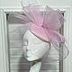 Вечерняя женская розовая шляпка для скачек, Шляпы, Санкт-Петербург,  Фото №1