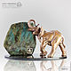 Bronze elephant c on the plate labradorite from dolerite. Figurines. Miner premium - Ltd Moscow (mineralpremium). Online shopping on My Livemaster.  Фото №2