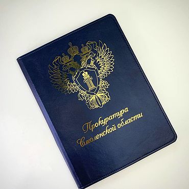 Канцелярские товары ручной работы. Ярмарка Мастеров - ручная работа Папка на подпись с символикой. Handmade.