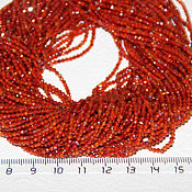 Материалы для творчества handmade. Livemaster - original item Copy of Copy of Copy of Copy of Copy of Copy of Garnet 3 mm with cut thread, beads made of natural s. Handmade.