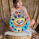 Children's wall clock Lion cub collection Little Indians. Watch. Tesso Art:  Svetilniki i interer. Ярмарка Мастеров.  Фото №5
