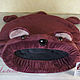 Order Bed - sleeping bag for a cat 'Bear' maroon. lyubov-iv (lyubov-iv). Livemaster. . Lodge Фото №3