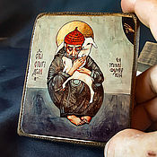 Картины и панно handmade. Livemaster - original item Wood icon of Saint Spyridon. 