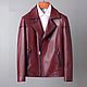 Leather jacket, genuine leather, burgundy color!, Outerwear Jackets, St. Petersburg,  Фото №1