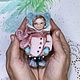Заказать Малыши девочки в шубках елочные игрушки. KatalenaDoll. Ярмарка Мастеров. . Елочные игрушки Фото №3