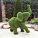 Фигура для сада: топиарий:  «Веселый слонёнок». Скульптуры. мастерская Time Art. Ярмарка Мастеров.  Фото №5