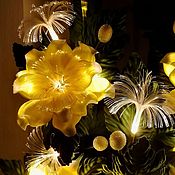 Цветок-светильник "Янтарная Орхидея"