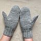 Варежки вязаные «Совы» серые. Варежки. Лена Коробова (lazylazyknits). Ярмарка Мастеров.  Фото №5