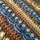 Шаль связанная крючком Осень в синем. Шали. stylish knitting & crochet (-Li-). Ярмарка Мастеров.  Фото №5