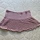 Pink beach knitted skirt, Skirts, Moscow,  Фото №1