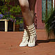 Summer boots 'Vanessa'. High Boots. KnittedBoots. My Livemaster. Фото №6